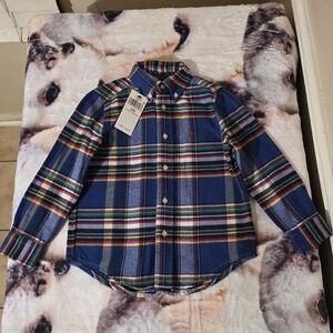 Polo by Ralph Lauren Kids Plaid Shirt - Blue and Yellow